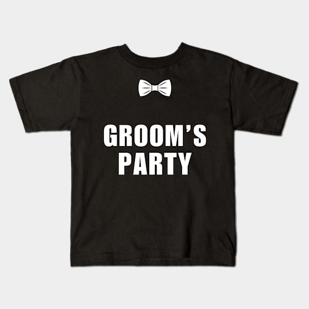 Bachelor T-Shirt Groom’s Club Bachelor Party Gift Kids T-Shirt by Mojakolane